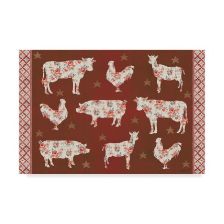 Trademark Fine Art Danhui Nai 'Farm Patchwork Iv' Canvas Art, 30x47 WAP06468-C3047GG